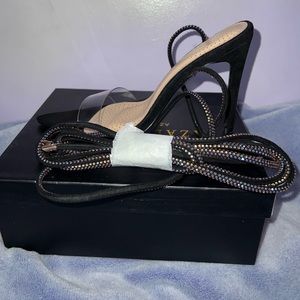 Rhinestone high heels